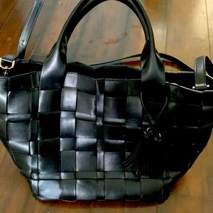 Black leather Michael Kors